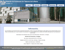 Tablet Screenshot of estacionbustalaveradelareina.com